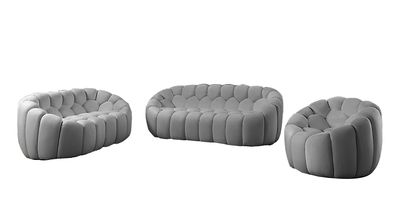 Bolla 3/2/1 seater (Teddy fabric grey)