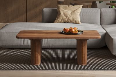 Table basse : Jan 120x60cm (Bois de manguier marron clair)