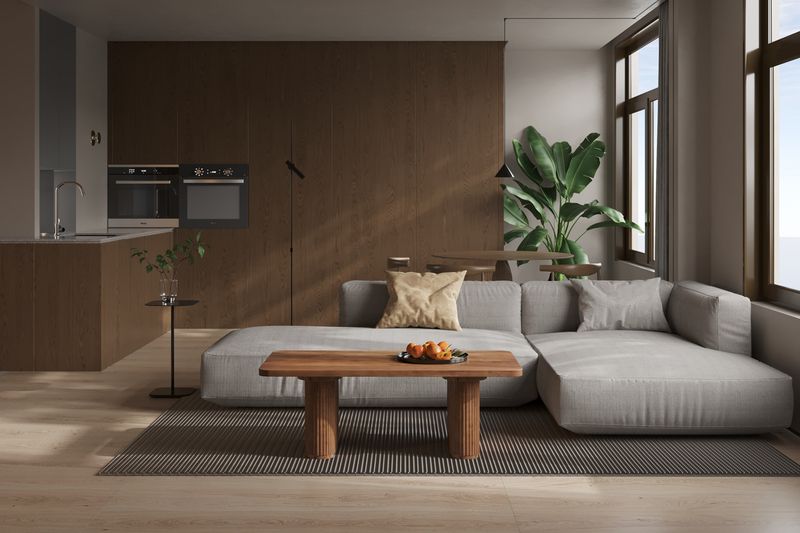 Table basse : Jan 120x60cm (Bois de manguier marron clair)