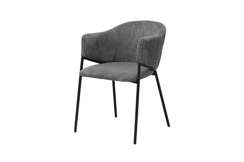 Hogo (tissu velours côtelé gris foncé)