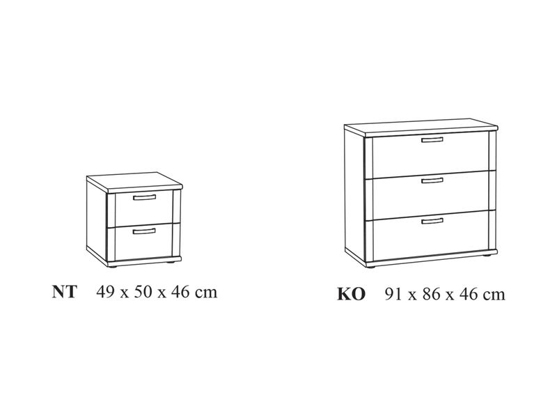 Arthi : chest with 3 drawers