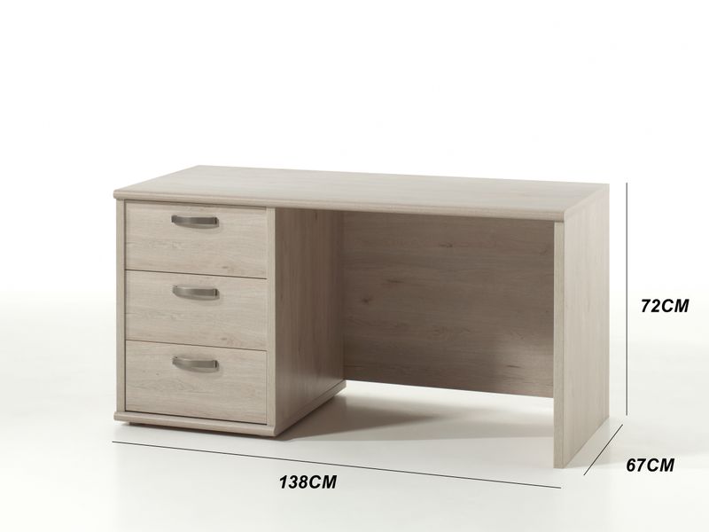 Nany : bureautafel met 3 lade