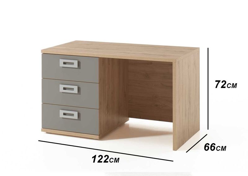 Julien : Bureautafel met 3 lade