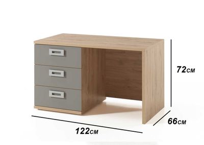 Julien : Office table with 3 drawer