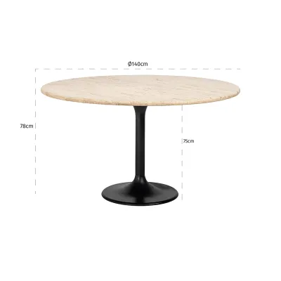 Hampton dining table Ø 140cm