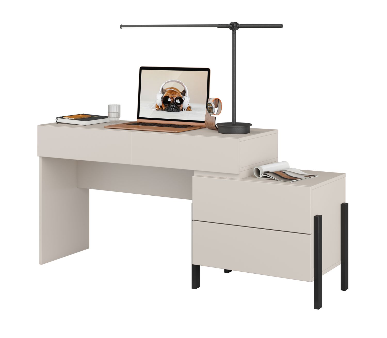 Juke desk/dresser (Taupe Cashmere)