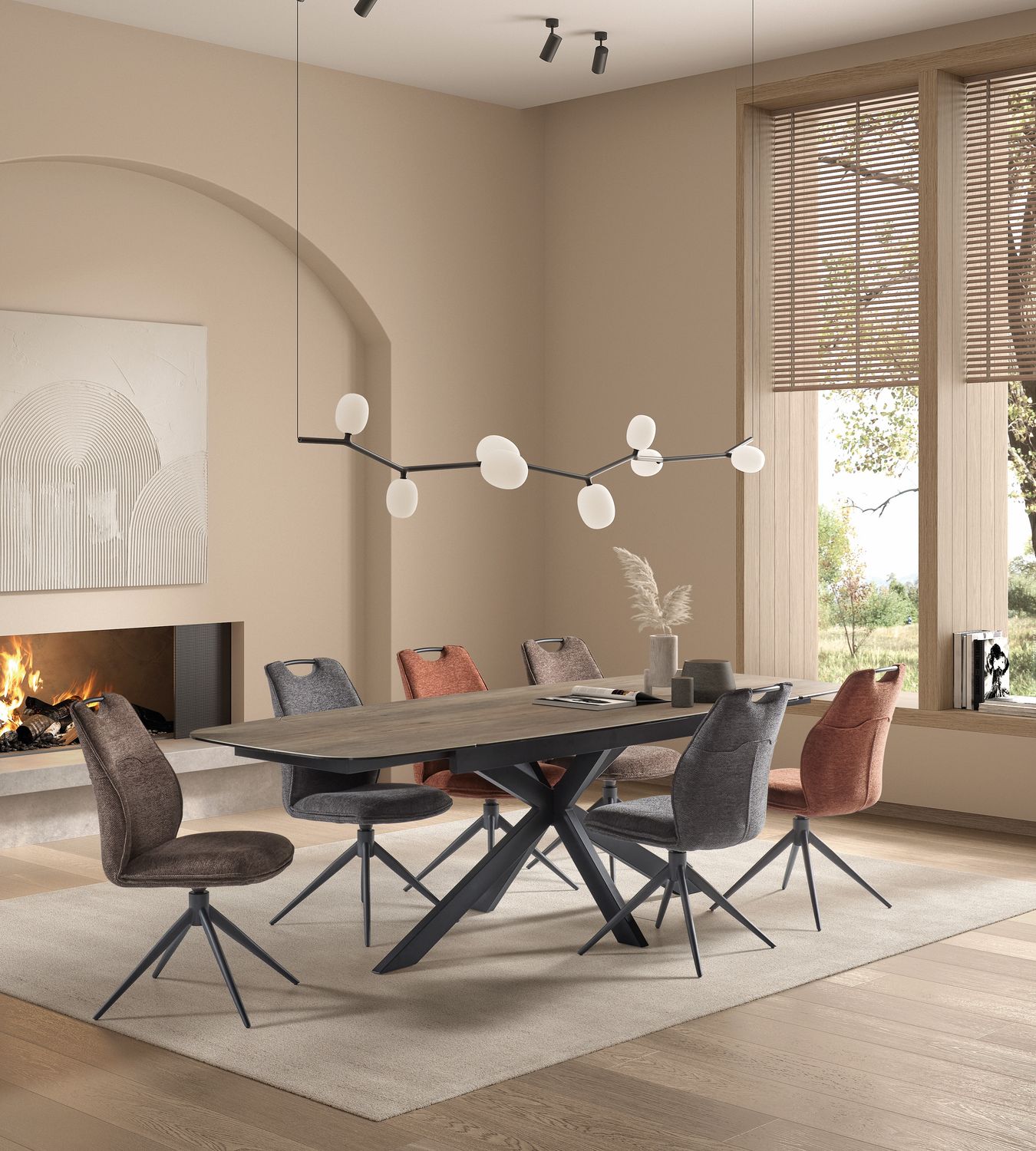 Dining table : Cerra (180-220-260x100cm)