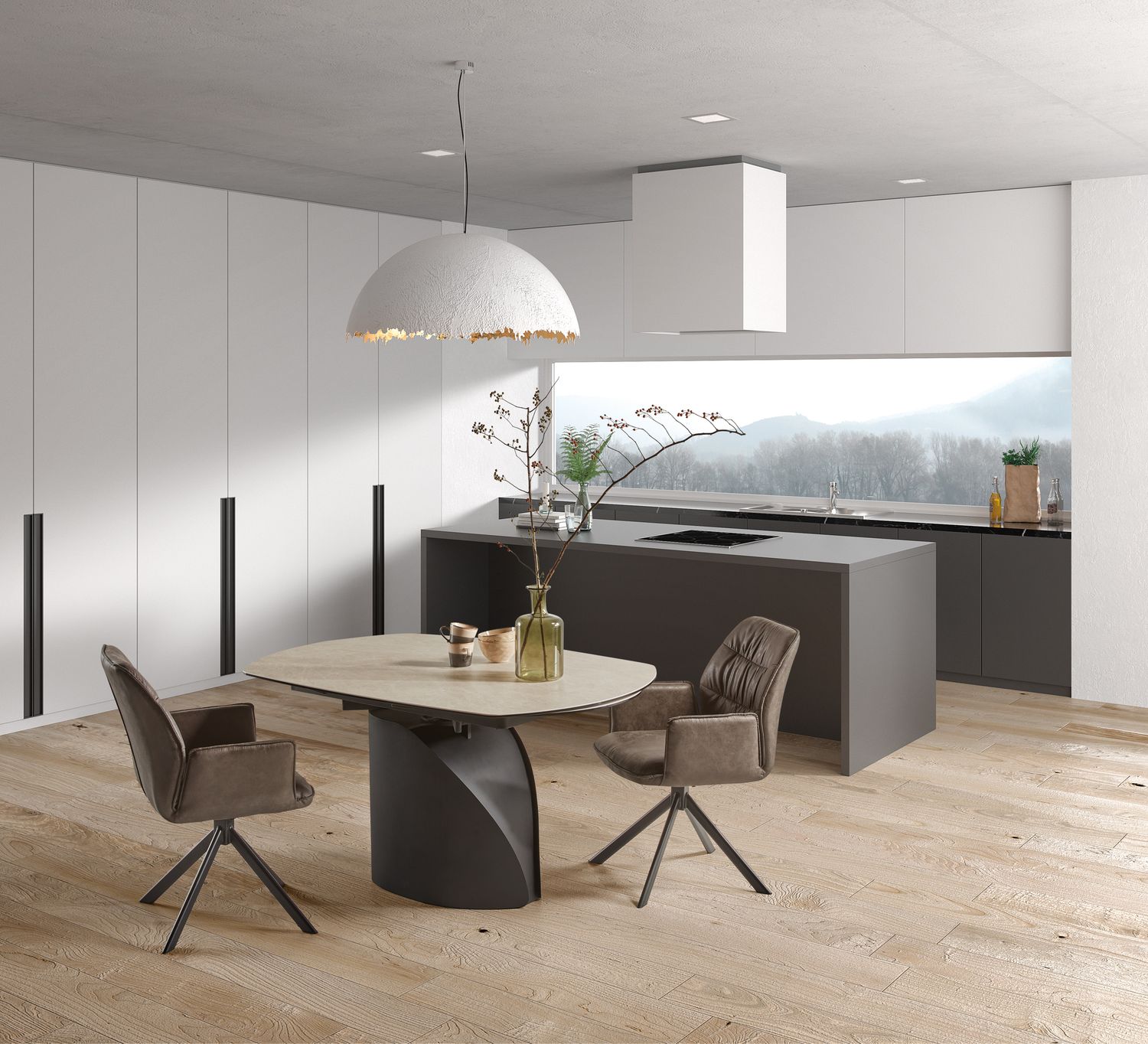 Dining table : Cerra oval (140-220x99cm)