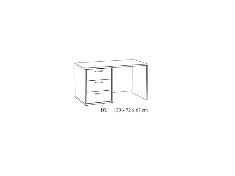 Vic : Bureautafel met 3 lade
