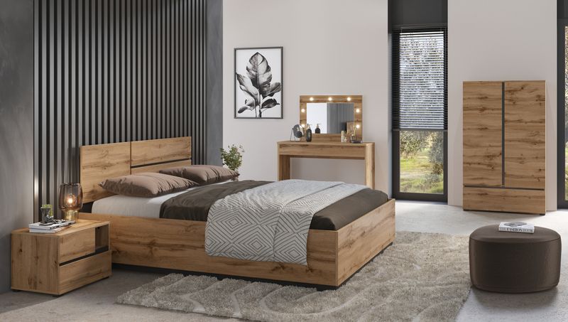 Crossy slaapkamer (Hout effect Wotan)
