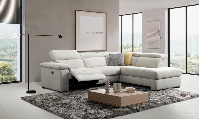 Cindy L with relax electric (Fabric grey mink)