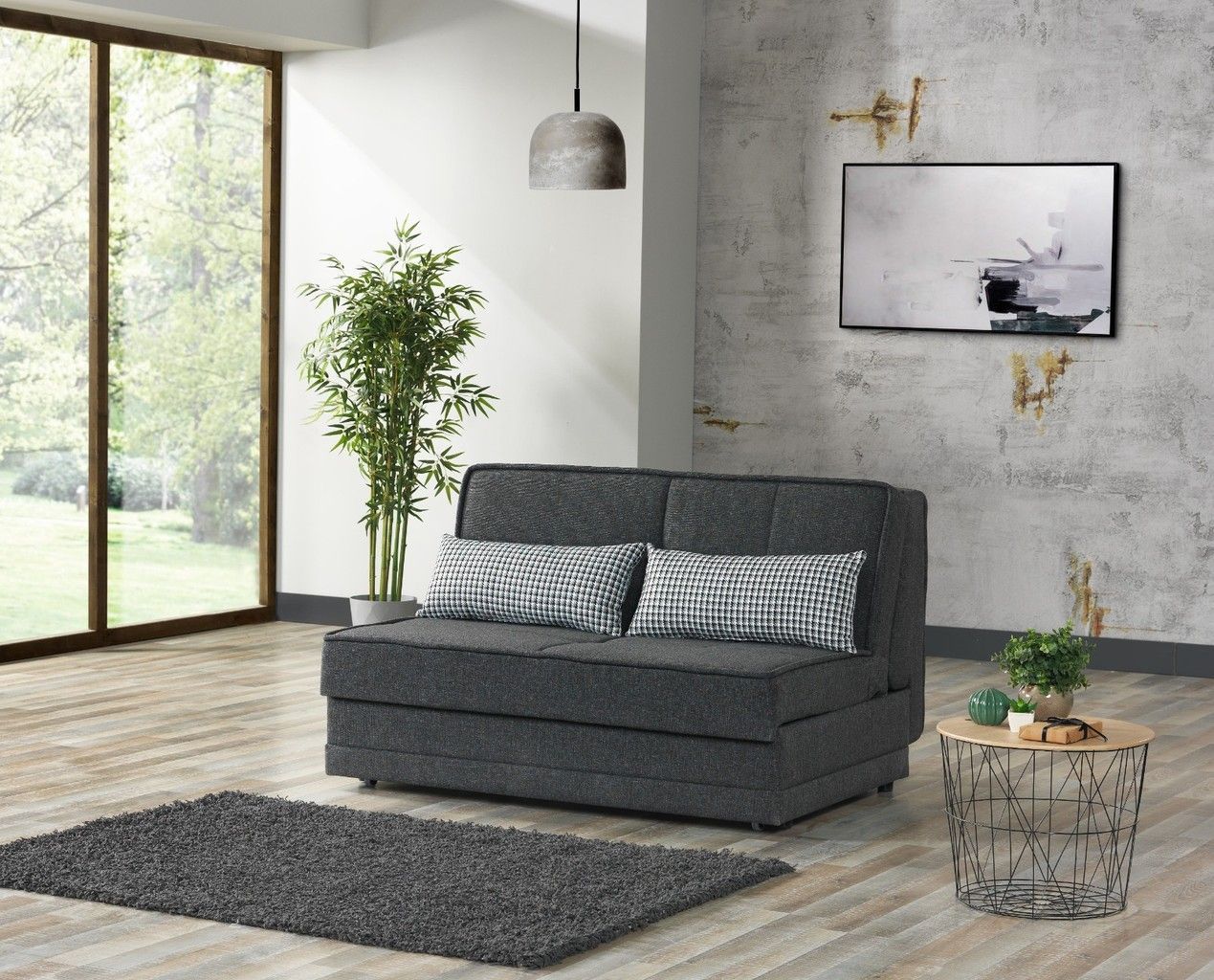 Sofa bed Max (fabric dark grey)