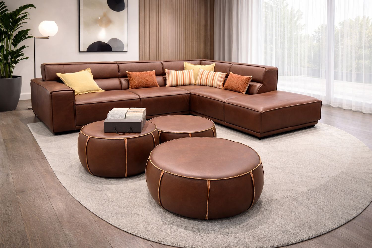 Kubo L (large) in leather