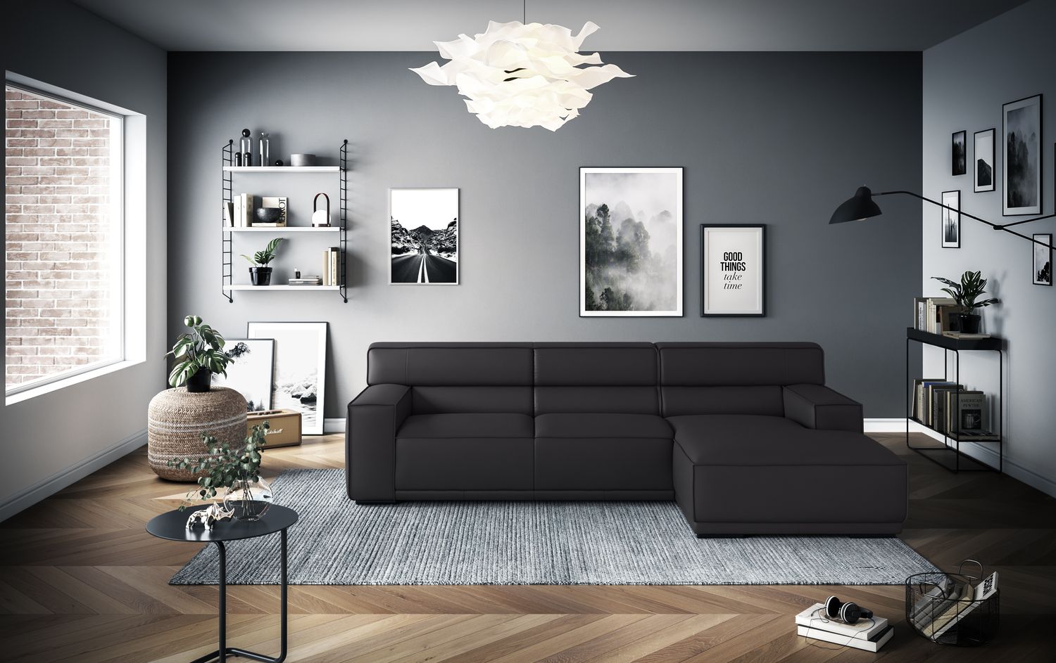 Kubo L (small) in leather