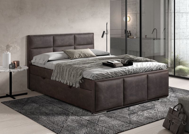 Boxspring Lea (met matras en opbergruimte)