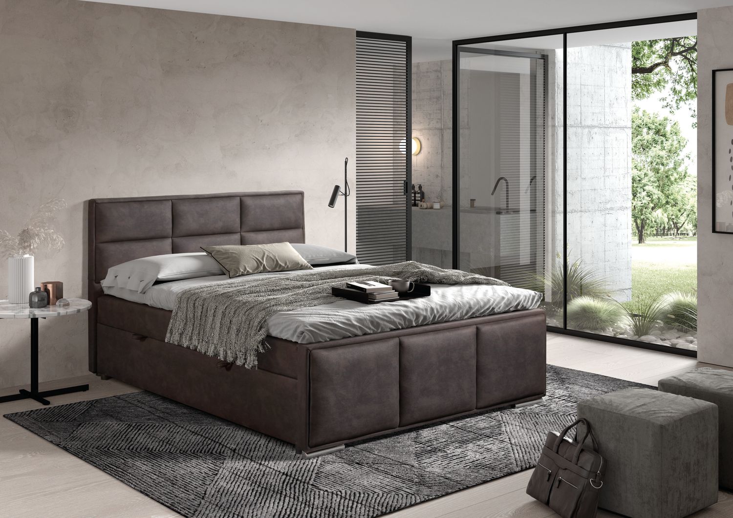 Boxspring Lea (with mattress and storage box)