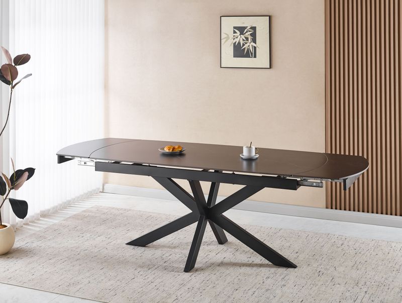Berlin (Extendable dining table in black ceramic) 2 dimensions