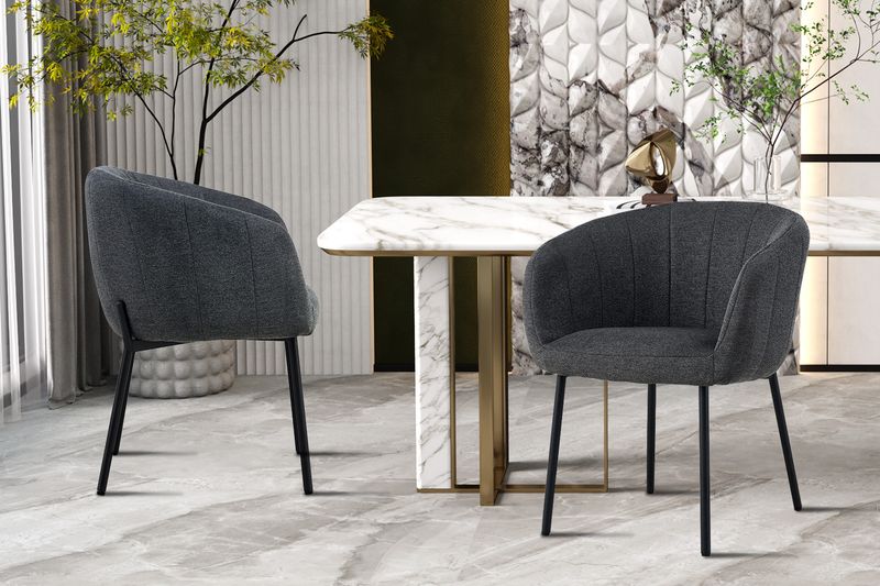 Sevy (Tissu Gris foncé)