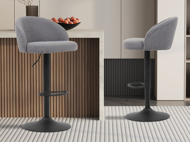 Ary (Fabric bouclé grey)