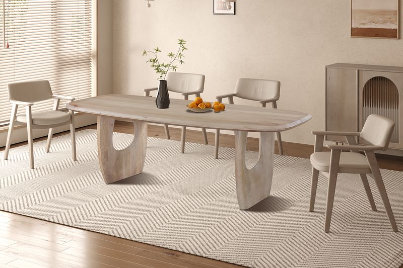 Raga (mango wood almond color) dining table 200x100cm