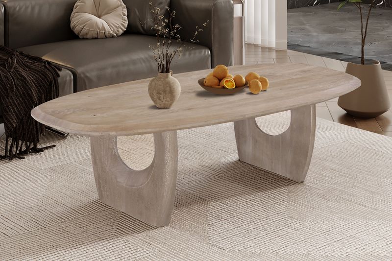 Raga (mango wood almond color) coffee table 130x70cm
