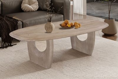 Raga (bois de manguier couleur amande) table basse 130x70cm