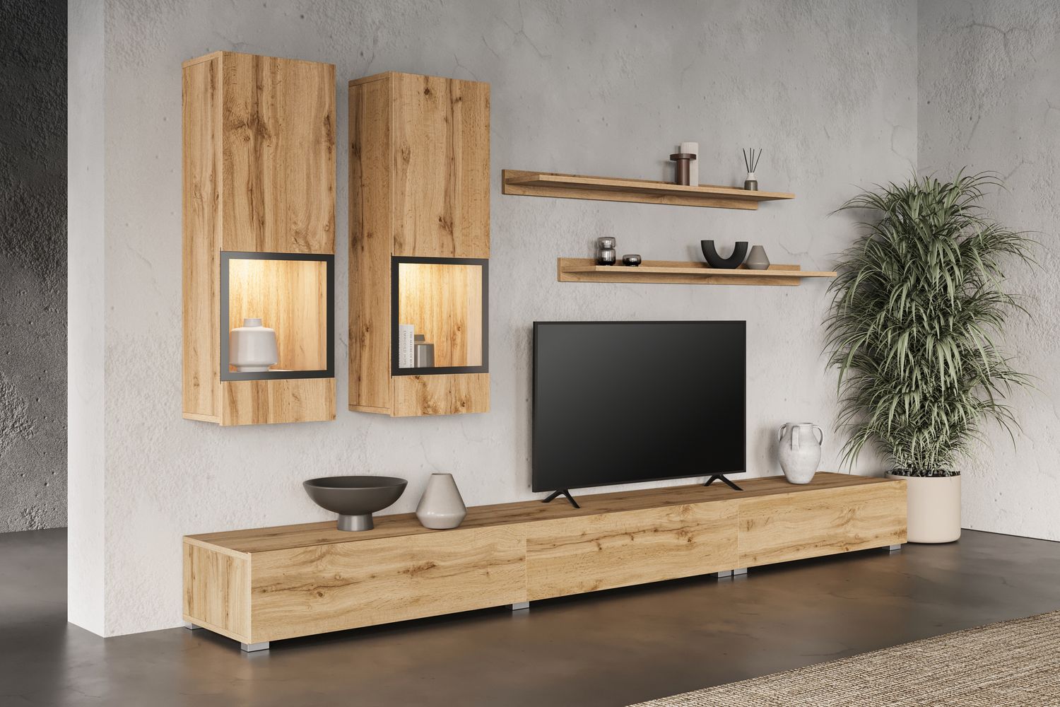 TV set : Baros (Wotan Oak color)