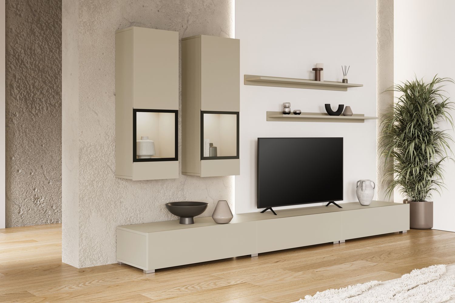 TV set : Baros (Light beige color)