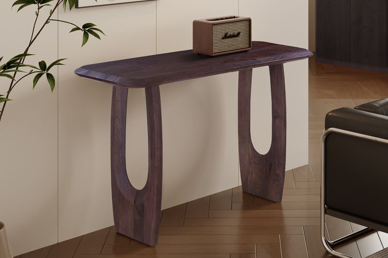 Raga (mangohout, donkerbruin) console 120x40cm