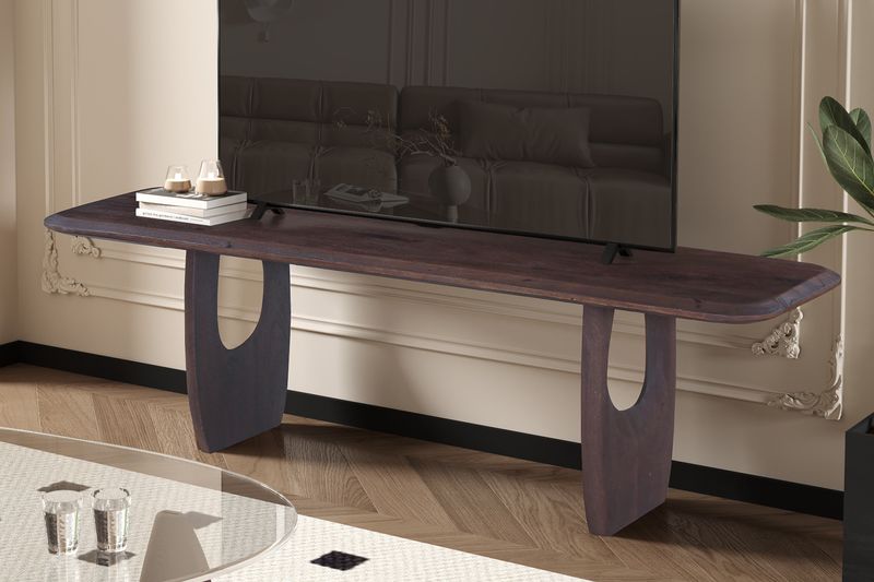 Raga (mangohout, donkerbruin) TV-meubel 160x45cm