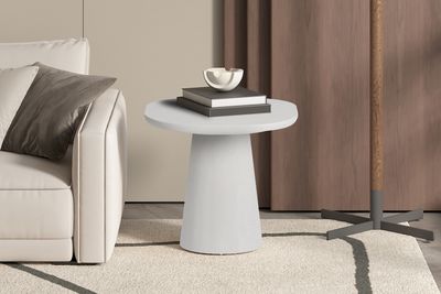 Side table : Vira 55x50hcm (Cement Ecru)