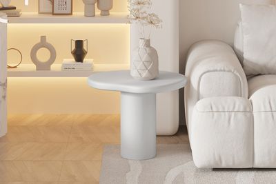 Side table : Vira 58x50hcm (Cement Ecru)
