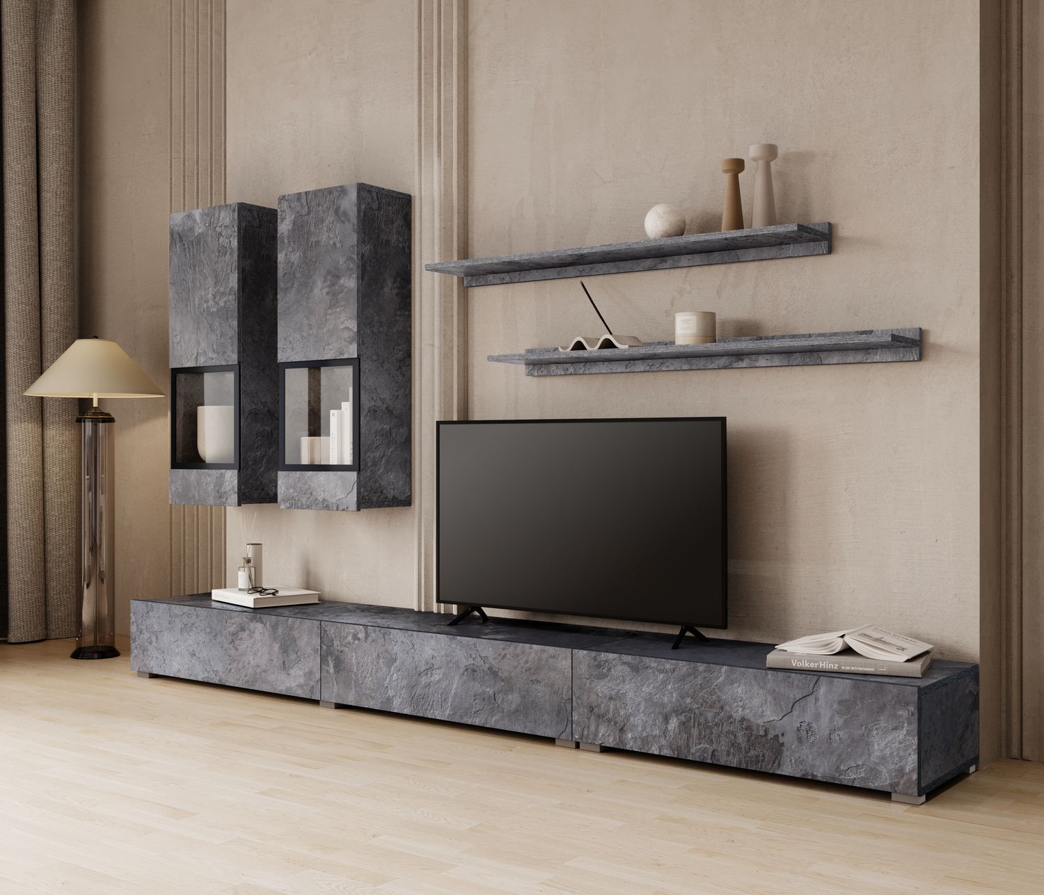 TV set : Baros (Grey slate &amp; black)