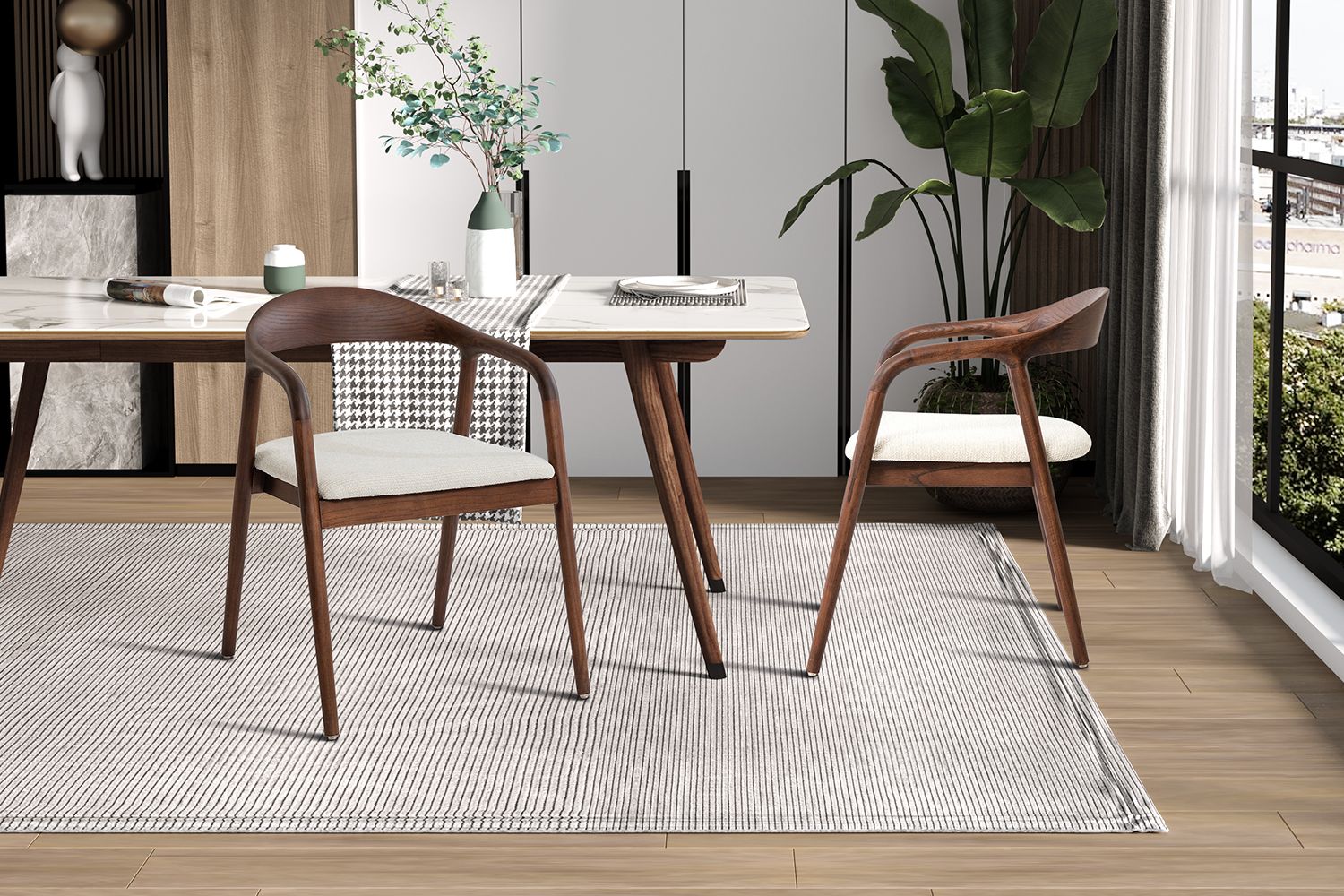 Clairy (Solid Ash wood walnut)