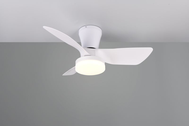 Lamp with fan: Randers (white)