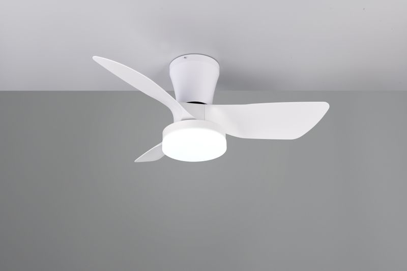 Lamp with fan: Randers (white)