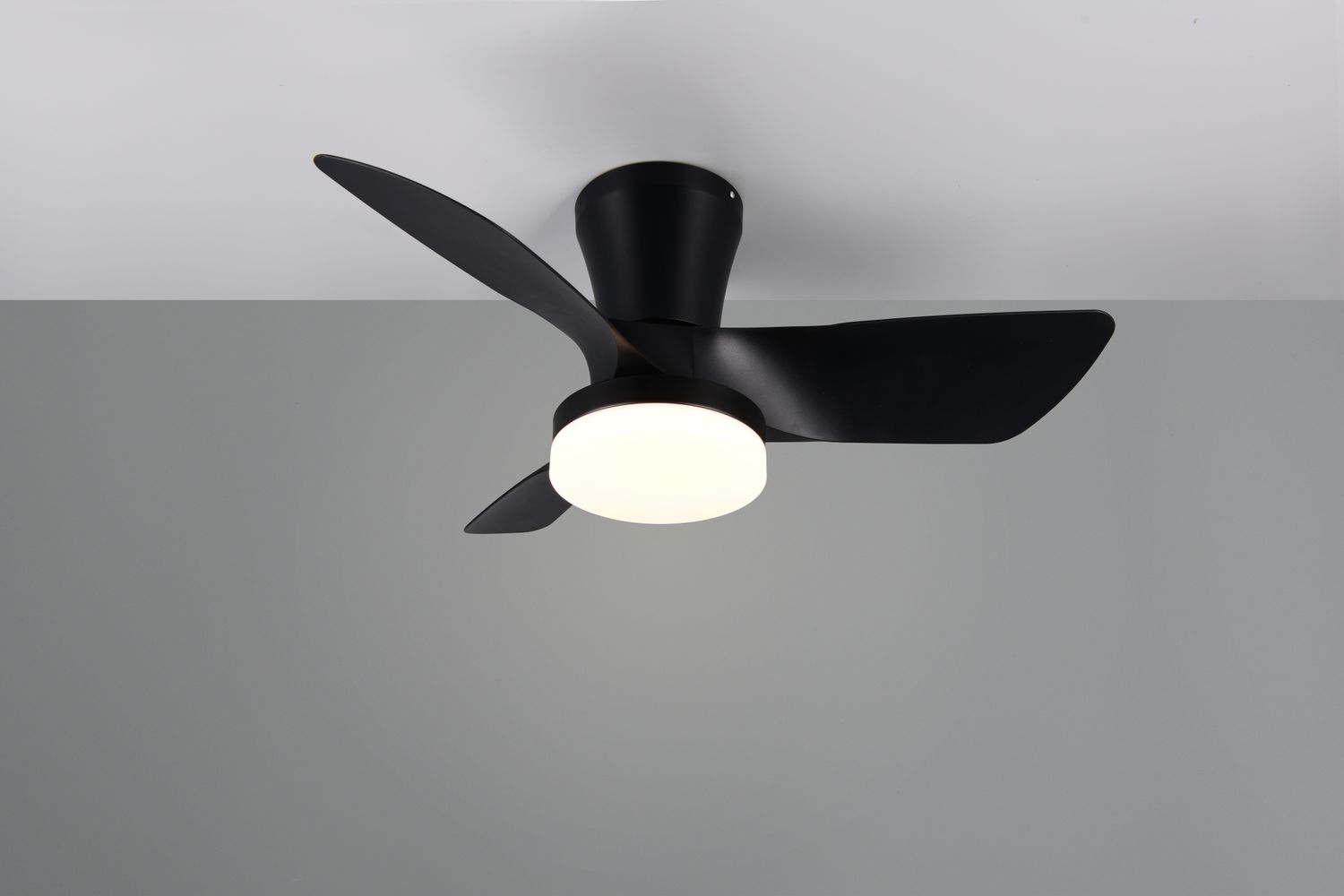 Lamp with fan: Randers (black)
