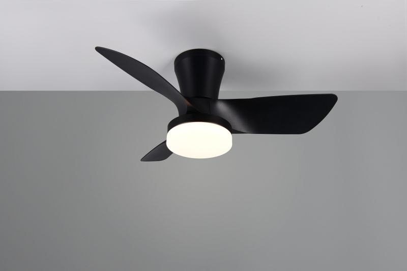 Lamp with fan: Randers (black)