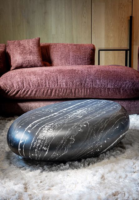 Coffee table : Pebble black (GRC)