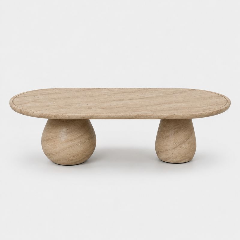 Salontafel : Sphere - beige travertine (GRC)