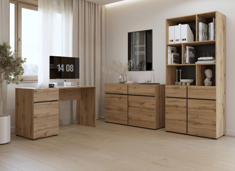 Crossy bureau tafel (Hout effect Wotan)