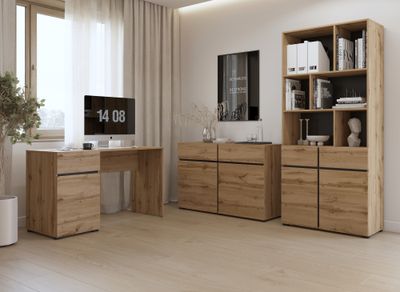 Crossy office table (effect wood Wotan)