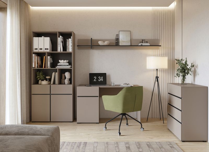 Crossy bibliotheek (Taupe congo)