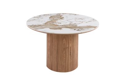 Andorra : dining table, round extensible 120-160-200cm