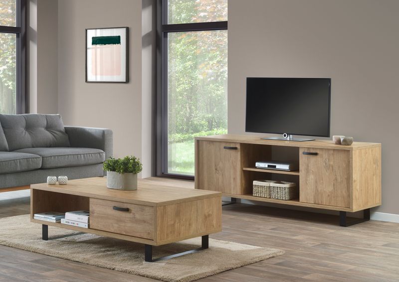 TV kast : Comoo 170cm (Gouden Eiken)