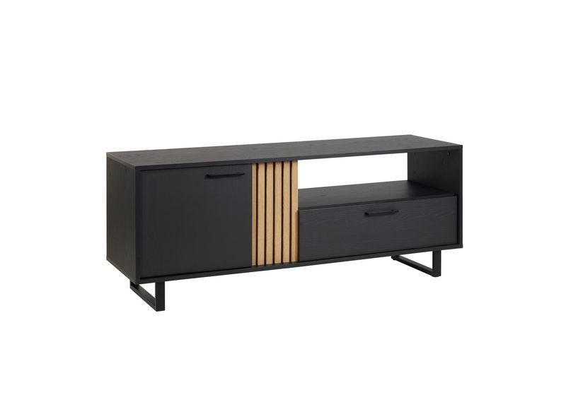 TV kast : Fary 164cm (Zwart Eiken)