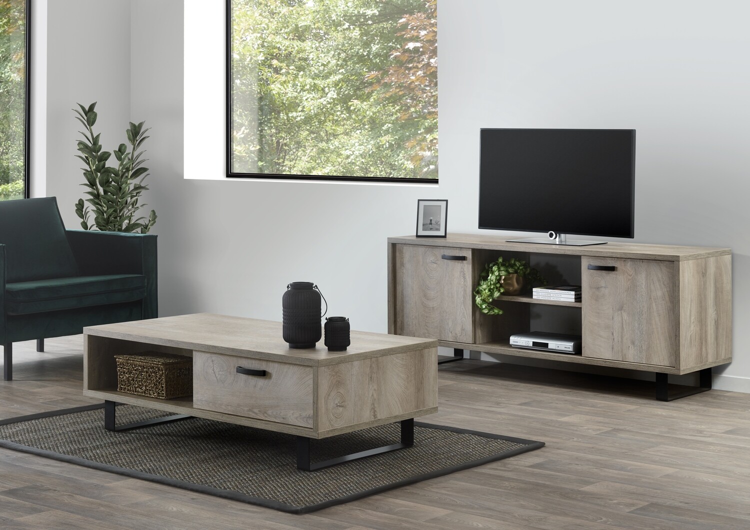 TV stand : Comoo 170cm (Humus Oak)