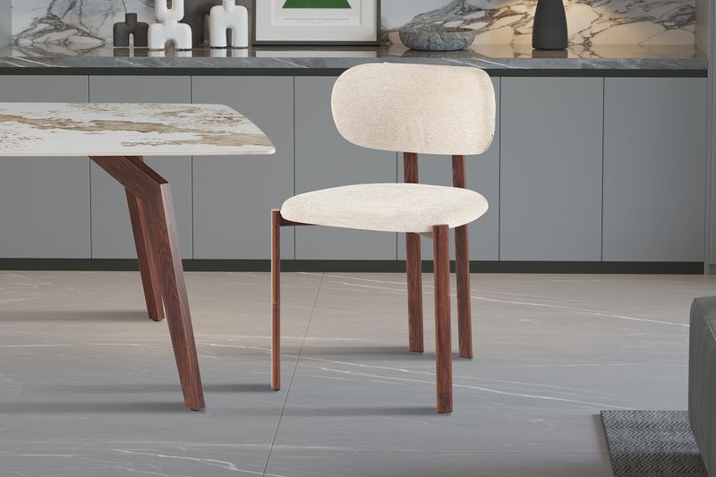 Jade : Walnoot (Stof Raven beige)