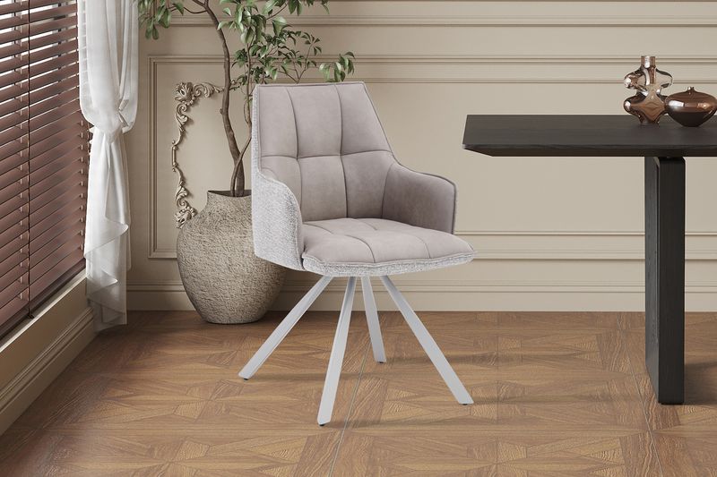 Solenna 360° (Bouclé stof/Microvezel) Beige