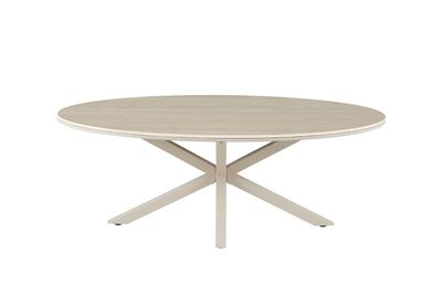 Noa: Oval coffee table 130x70 cm (Stone)